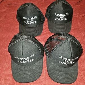 Black ALF Snapback Caps Signed By Kirill